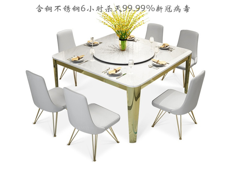 不銹鋼餐桌椅綜合成本低款式尺寸合理適合消費者需要-鑫廣意